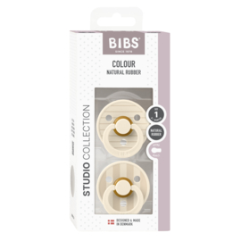 BIBS Studio Colour 2 pack Ivory/Vanilla - maat 1