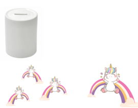 Spaarpot Unicorn Regenboog