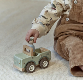 Houten safari auto - Groen