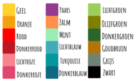 Broodtrommel blauw diverse opdruk