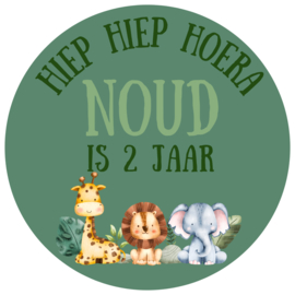 Sticker - traktatie - wilde dieren - per 10 stuks