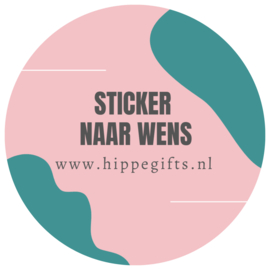 Sticker - sticker naar wens - per 10 stuks