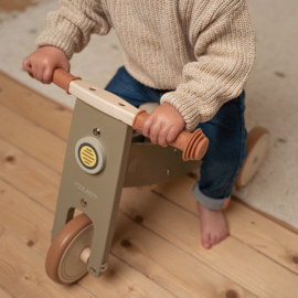 Houten driewieler olijfgroen - Little Dutch