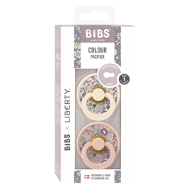BIBS x Liberty 2 PACK Colour Eloise - Blush Mix - maat 1
