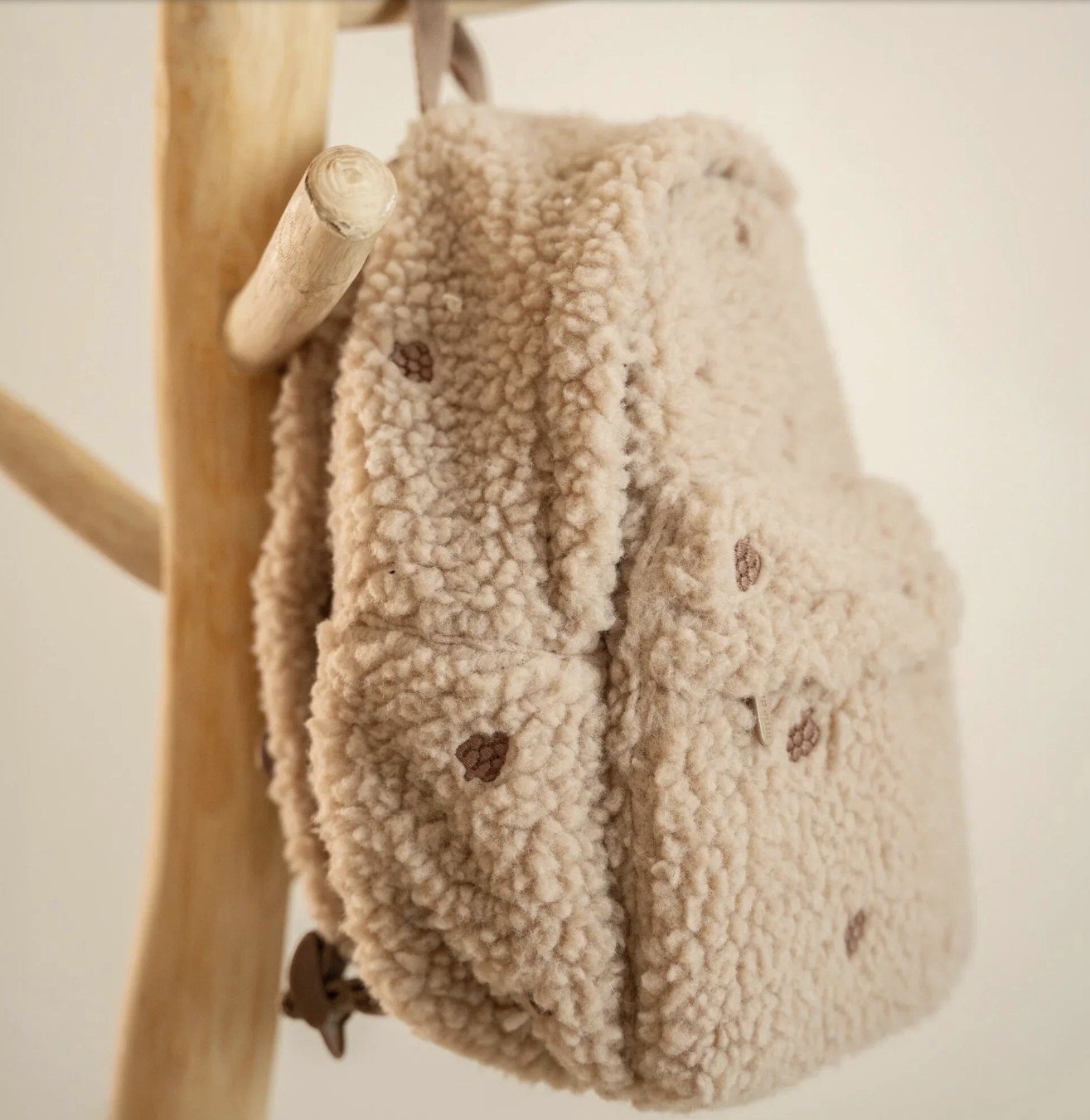 Teddy Rugzakje Taupe  - Little Dutch