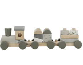 Stapeltrein Olive Green - Label Label