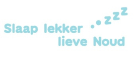 Laken voor wieg of ledikant met naam