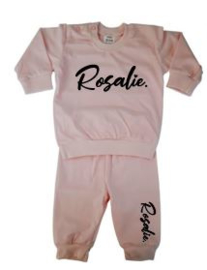 Pyjama roze - diverse opdruk