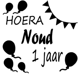 Sticker HOERA JARIG