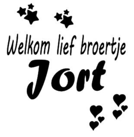 Geboortesticker, Welkom lief...