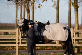 Uitrijdeken Velvet grijs