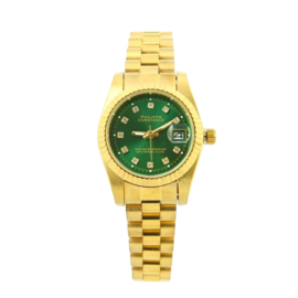 PHILIPPE CONSTANCE "MINI SERRATED GOLD" STONES SMARAGD