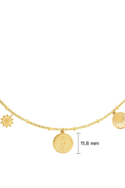 KETTING ZONBEDELTJE- GOUD