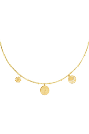 KETTING ZONBEDELTJE- GOUD