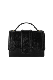 CROCO BAG-BLACK