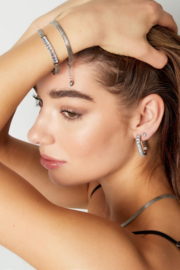 EARRINGS ZIRCONS PARTY-GOLD
