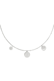 NECKLACE SUN-SILVER