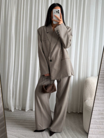 OVERSIZED BLAZER & WIDE LEG PANTALON