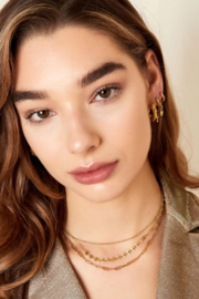 KETTING DRIE LAGEN- GOUD