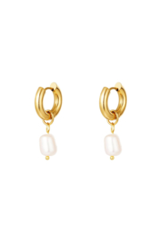 EARRINGS PEARLS-GOLD