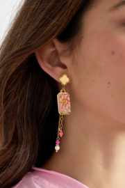 EARRINGS COLORFUL SUN-GOLD