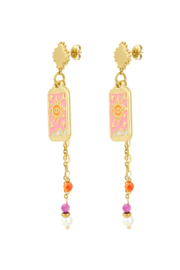 EARRINGS COLORFUL SUN-GOLD