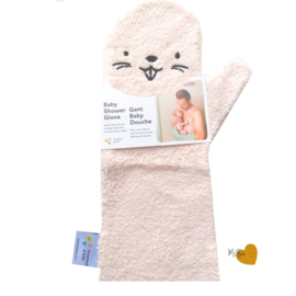 Baby Shower Glove - Bever - Roze