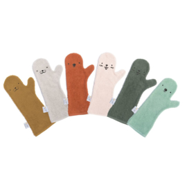Baby Shower Glove - Bever - Donker groen
