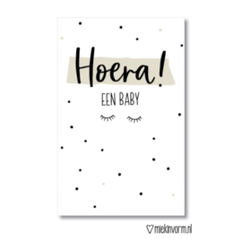 Hoera een Baby || Mini kaart