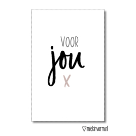 voor jou | Kadolabel