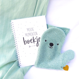 Baby Shower Glove - Ijsbeer - Groen