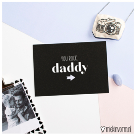 You Rock Daddy || Ansichtkaart
