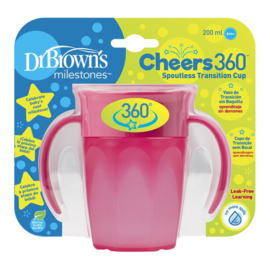 Drinkbeker - Cheers 360 Roze (Dr Brown)