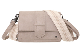 Rione taupe schoudertasje