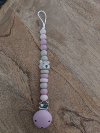 Speenkoord-Newborn Pink Beertje
