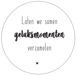 Muurcirkel geluksmomenten, 30 cm
