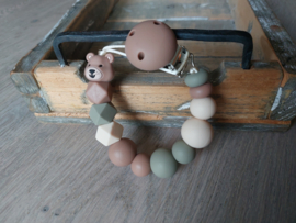 Speenkoord Bruin/Groen Beertje Bernard