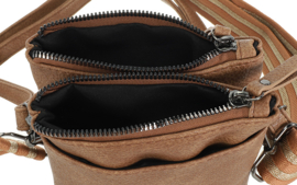 Lakewood camel crossbody tasje