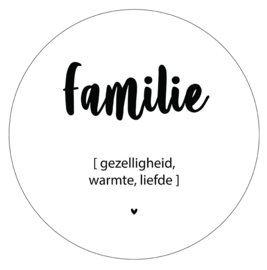Muurcirkel familie, 30 cm
