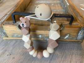 Speenkoord Bruin/Beige Beertje Hunter