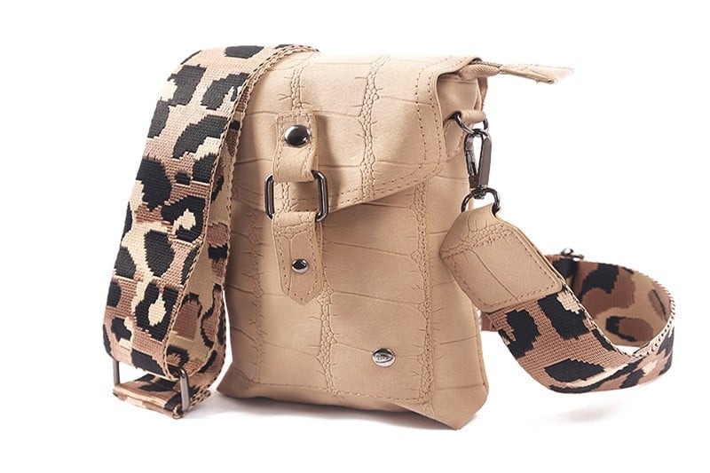 Schoudertasje Schoorl taupe, I'm Dutch