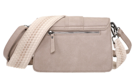 Rione taupe schoudertasje