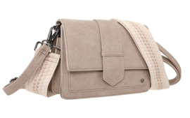 Rione taupe schoudertasje