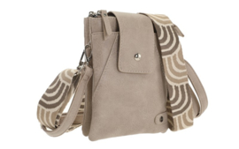 Horton crossbody en telefoontasje light grey, I'm Dutch