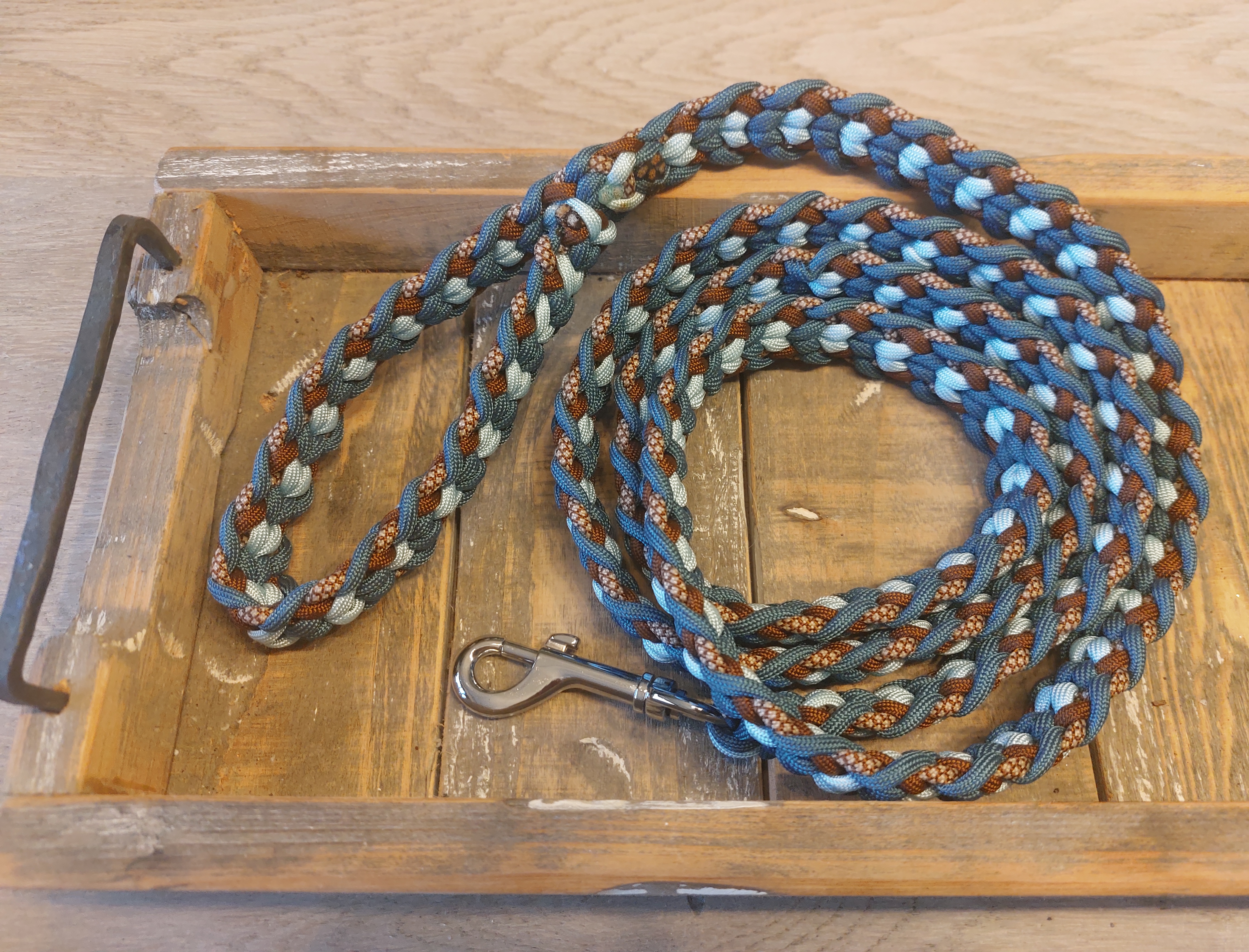 Hondenriem Guus blue/brown