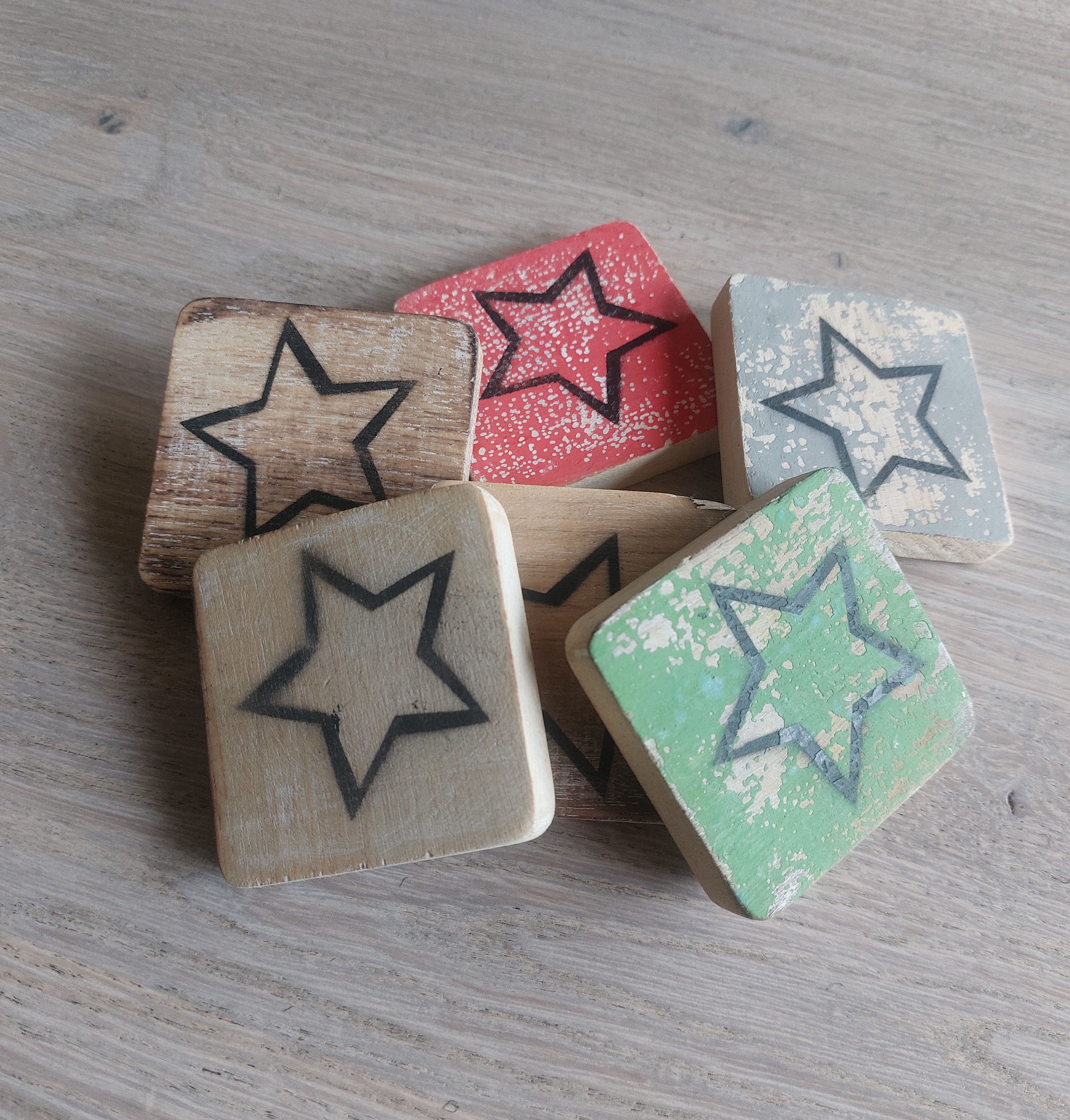Houten open ster