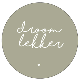 Muurcirkel droom lekker mosgroen, 40 cm