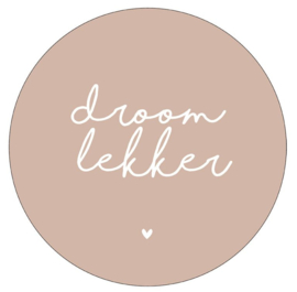 Muurcirkel droom lekker oudroze, 30 cm