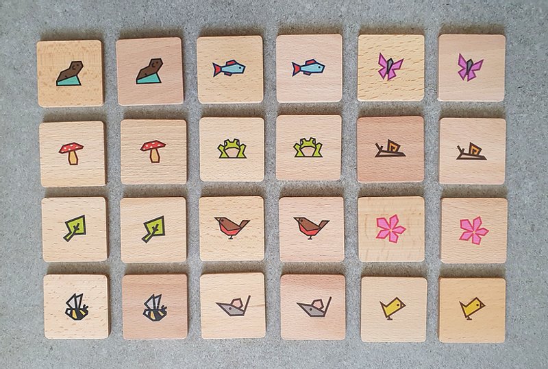 Houten memory spel, Cubey