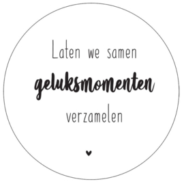 Muurcirkel geluksmomenten, 30 cm